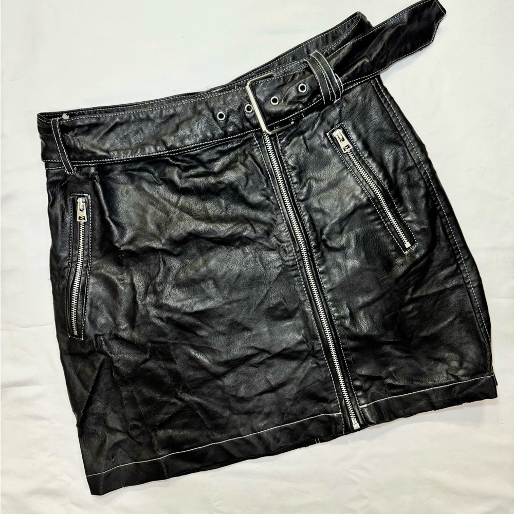 Top shop Leather Skirt